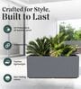 BXT Grey 36 Inch German Polymer Rectangular Plant Container
