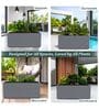 BXT Grey 36 Inch German Polymer Rectangular Plant Container