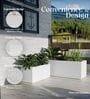 BXT Marble White 36 Inch German Polymer Rectangular Plant Container