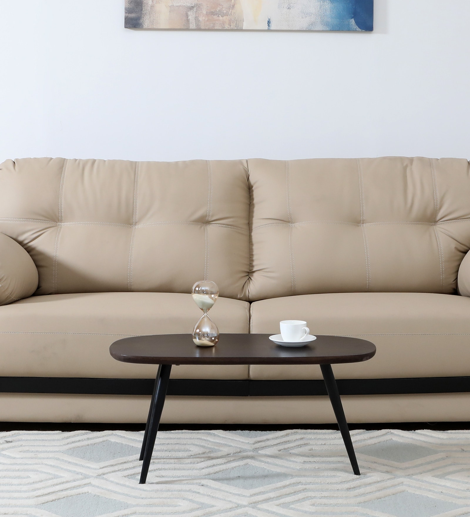 Byron Solid Wood Coffee Table In Dark Walnut Finish