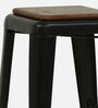 Byron Metal Bar Stool In Black Colour