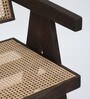 Byron Solid Wood Bar Chair In Sandblasted Walnut Finish