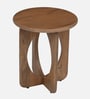 Byron Solid Wood End Table In Natural Finish