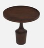 Byron Solid Wood End Table In Walnut Finish