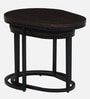 Byron Solid Wood Nesting Coffee Table Set In Dark Walnut Finish