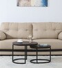 Byron Solid Wood Nesting Coffee Table Set In Dark Walnut Finish