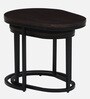 Byron Solid Wood Nesting Coffee Table Set In Dark Walnut Finish