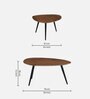 Byron Solid Wood Nesting Coffee Table Set In Natural Finish