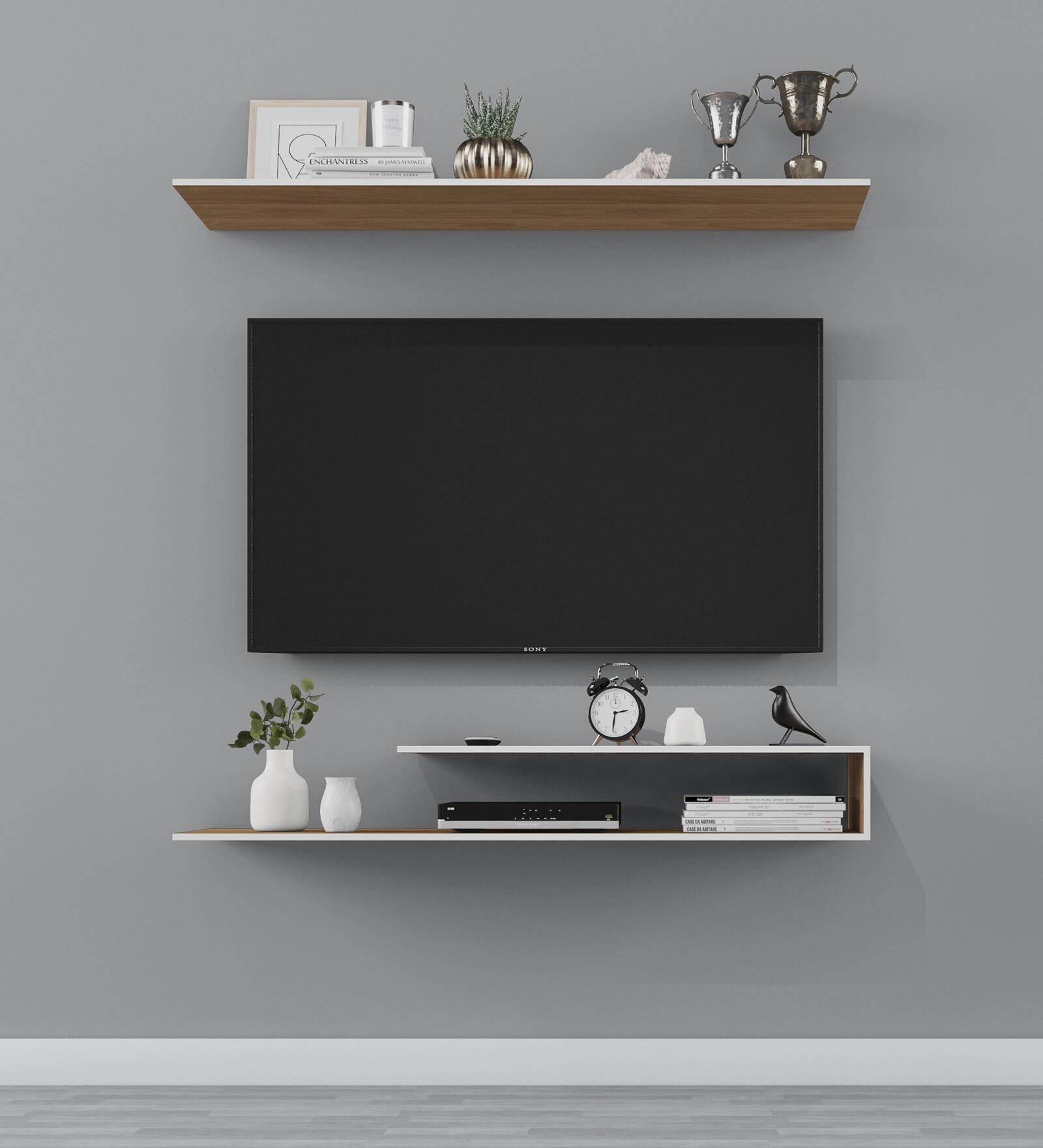 Buy TV Unit in White Finish & Oak Finish at 100 OFF by Furnifry Pepperfry