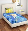 Frozen Themed Single Bedsheet with 1 Pillow Cover in Blue Colour