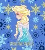 Frozen Themed Single Bedsheet with 1 Pillow Cover in Blue Colour