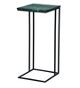 C Shaped Table With Marble Top in Black Colour