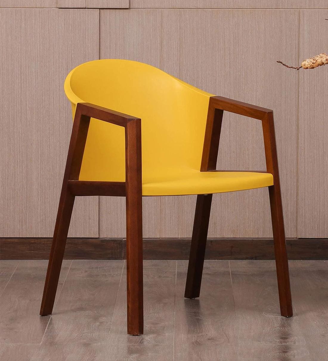 Buy Cadiz Armchair in Mustard Yellow Colour by F9 Furnichair Online