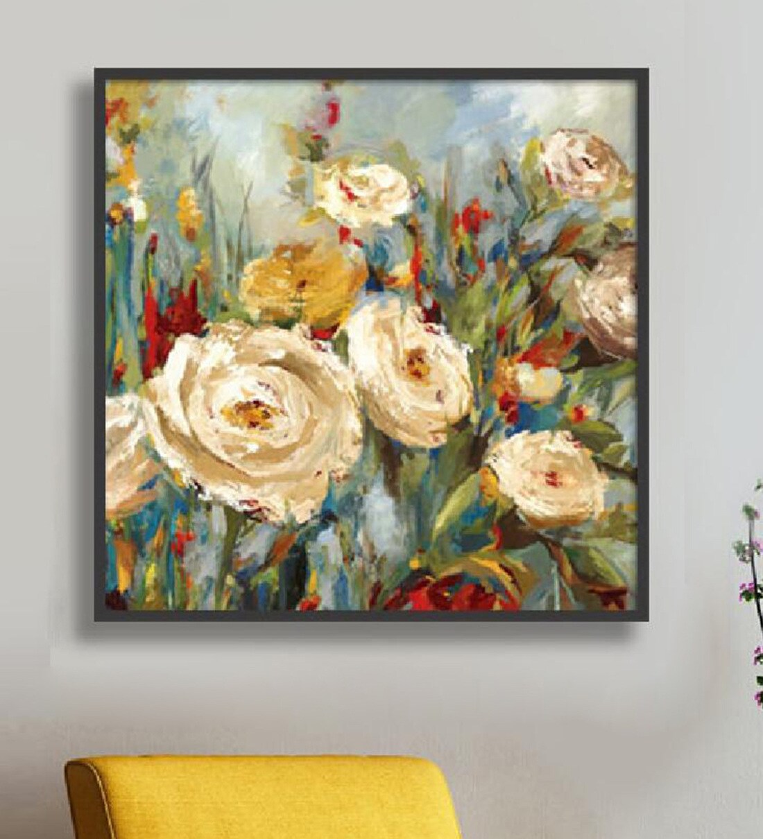 Buy Calico Phoenix Multicolor Canvas Framed Floral Art Print at 27 OFF