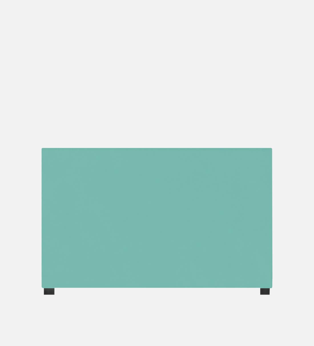 Buy Caliya Velvet Upholstered Queen Size Bed in Aqua Blue Colour by