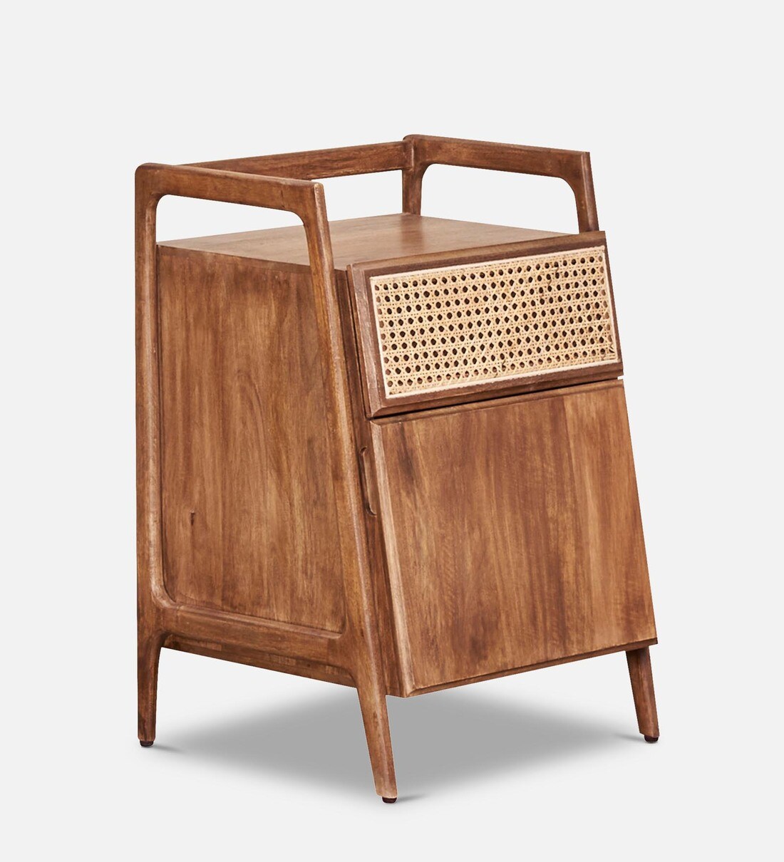 Buy Can End Table In Walnut Finish By Home Centre Online Contemporary