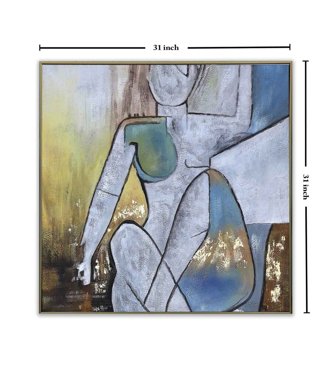 Buy Canvas Abstract Human Wall Painting at 27% OFF by Art Gali