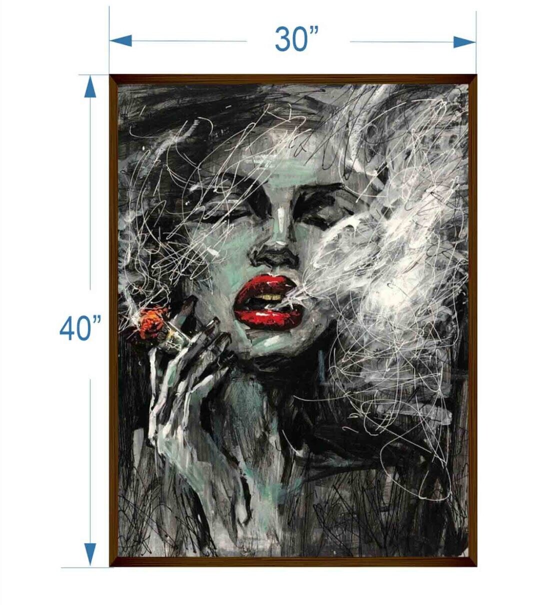 Buy Canvas Framed Stretched UV Digital Art Print By The House Art