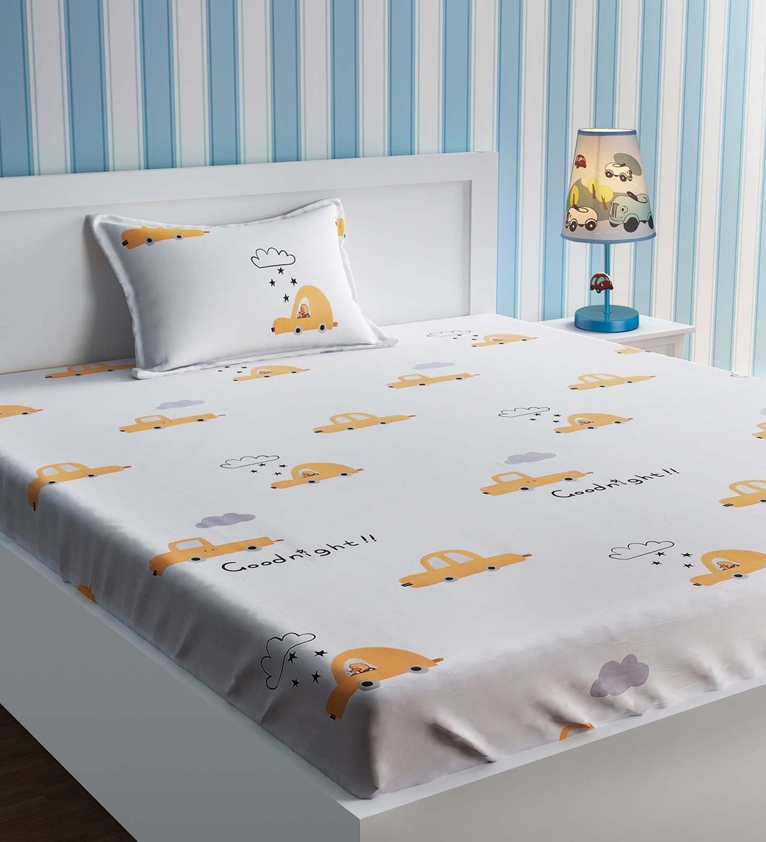 car print bed sheet