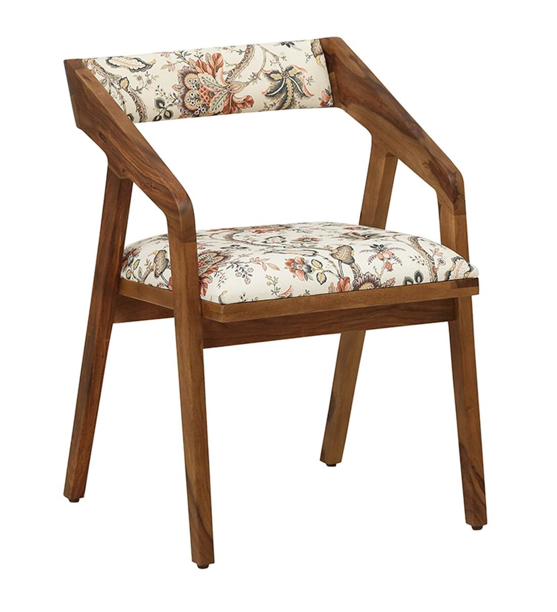 Buy Carden Solid Wood Arm Chair In Rustic Teak Finish By Woodsworth
