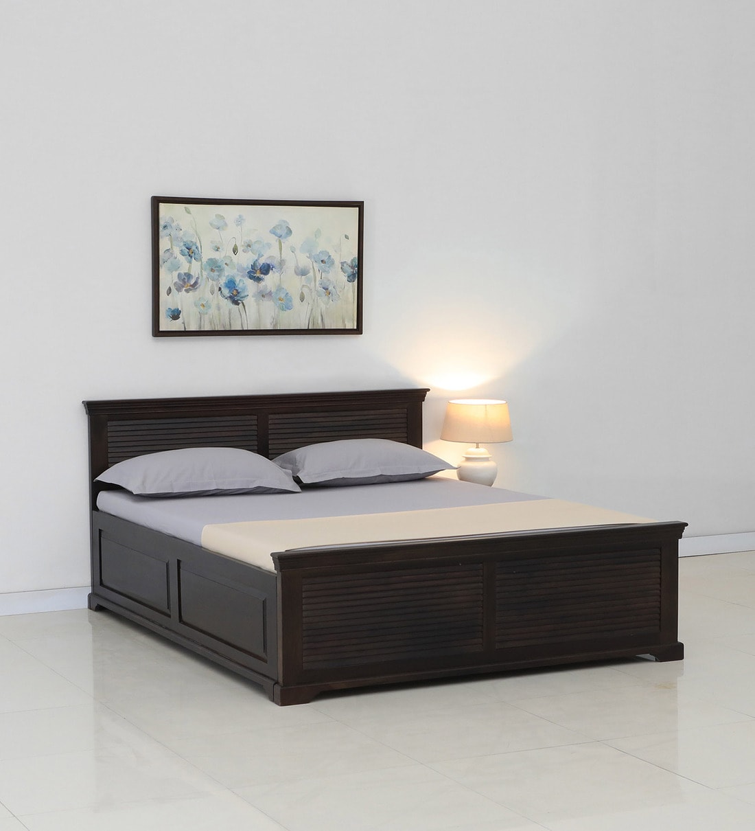 Buy Carleson Sheesham Wood King Size Bed In Scratch Resistant Warm