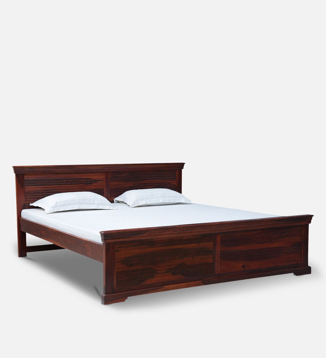 Buy Carleson Solid Wood King Size Bed In Honey Oak Finish By Amberville