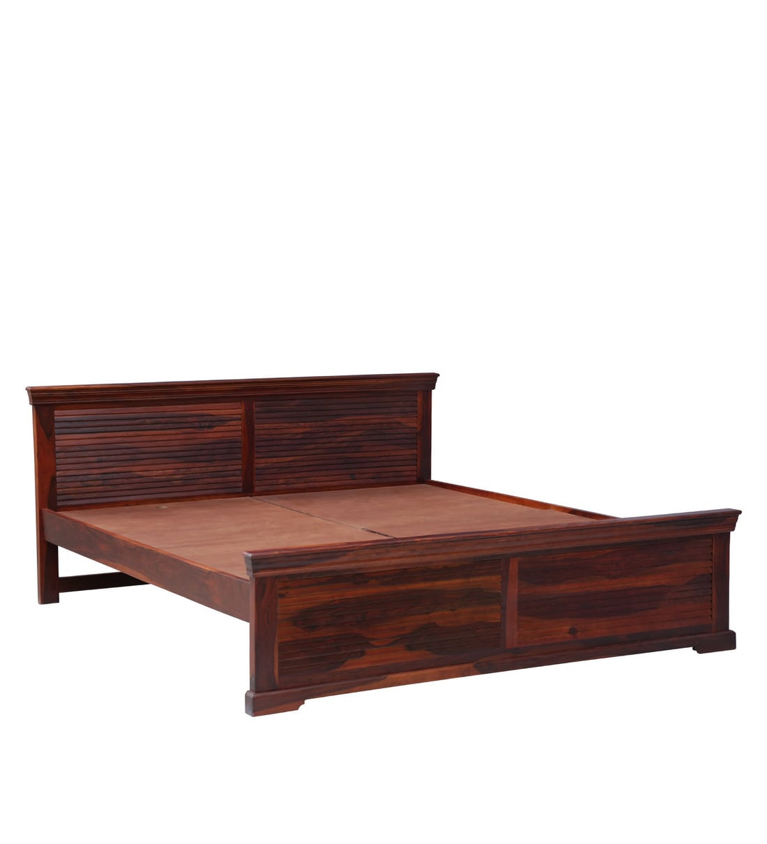 Buy Carleson Solid Wood King Size Bed In Honey Oak Finish By Amberville