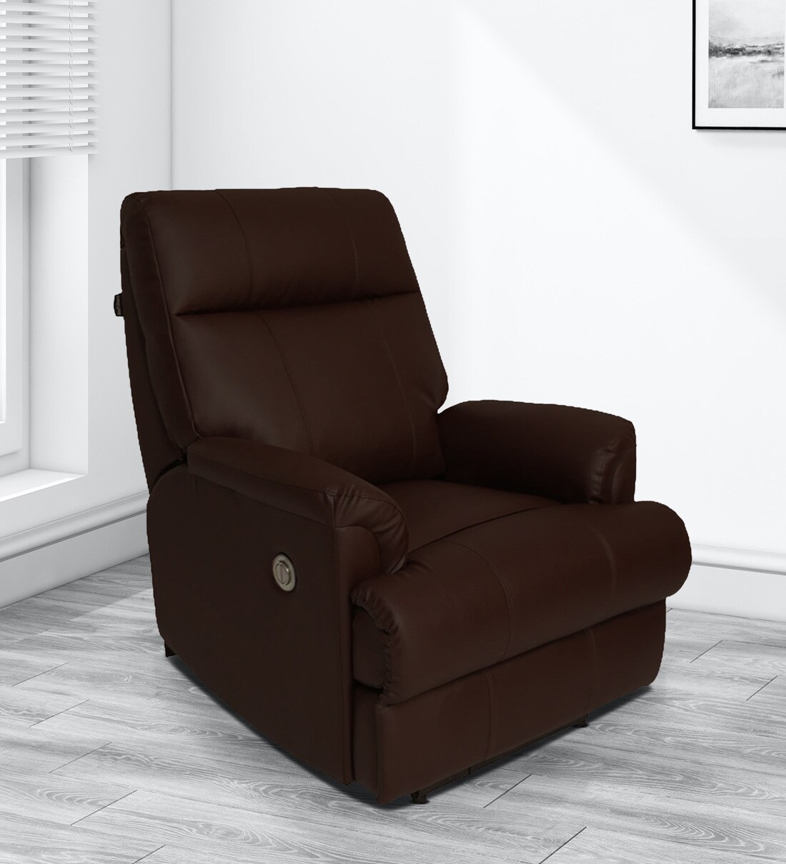 Buy Carol 1 Seater Recliner in Brown PVC Colour at 35% OFF by Recliners ...