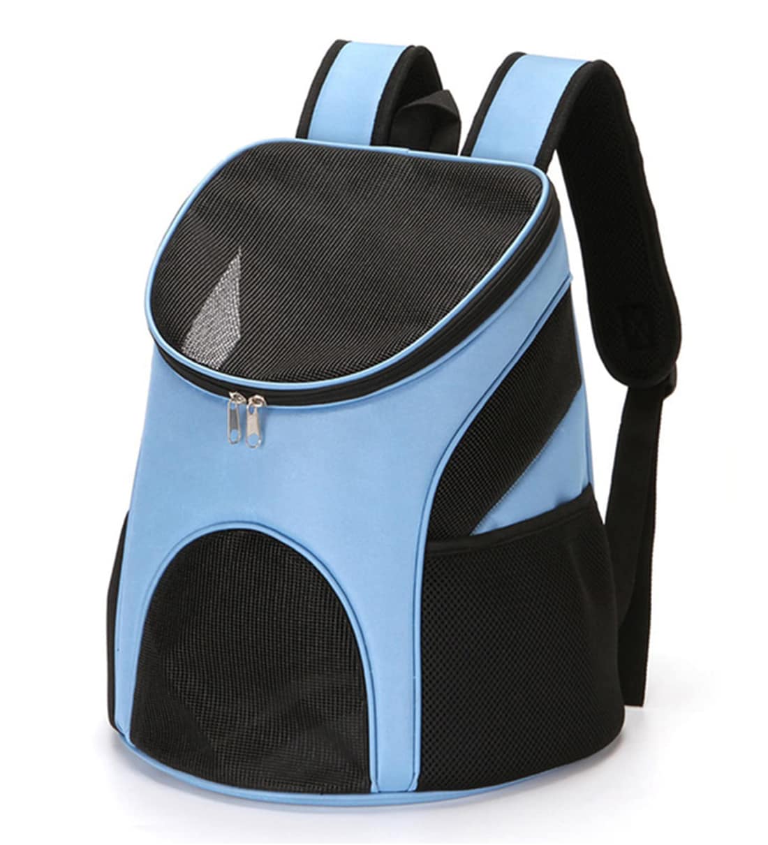 Buy Mesh Blue & Black Fabric Travel Pet Carrier Backpack At 20% Off By 