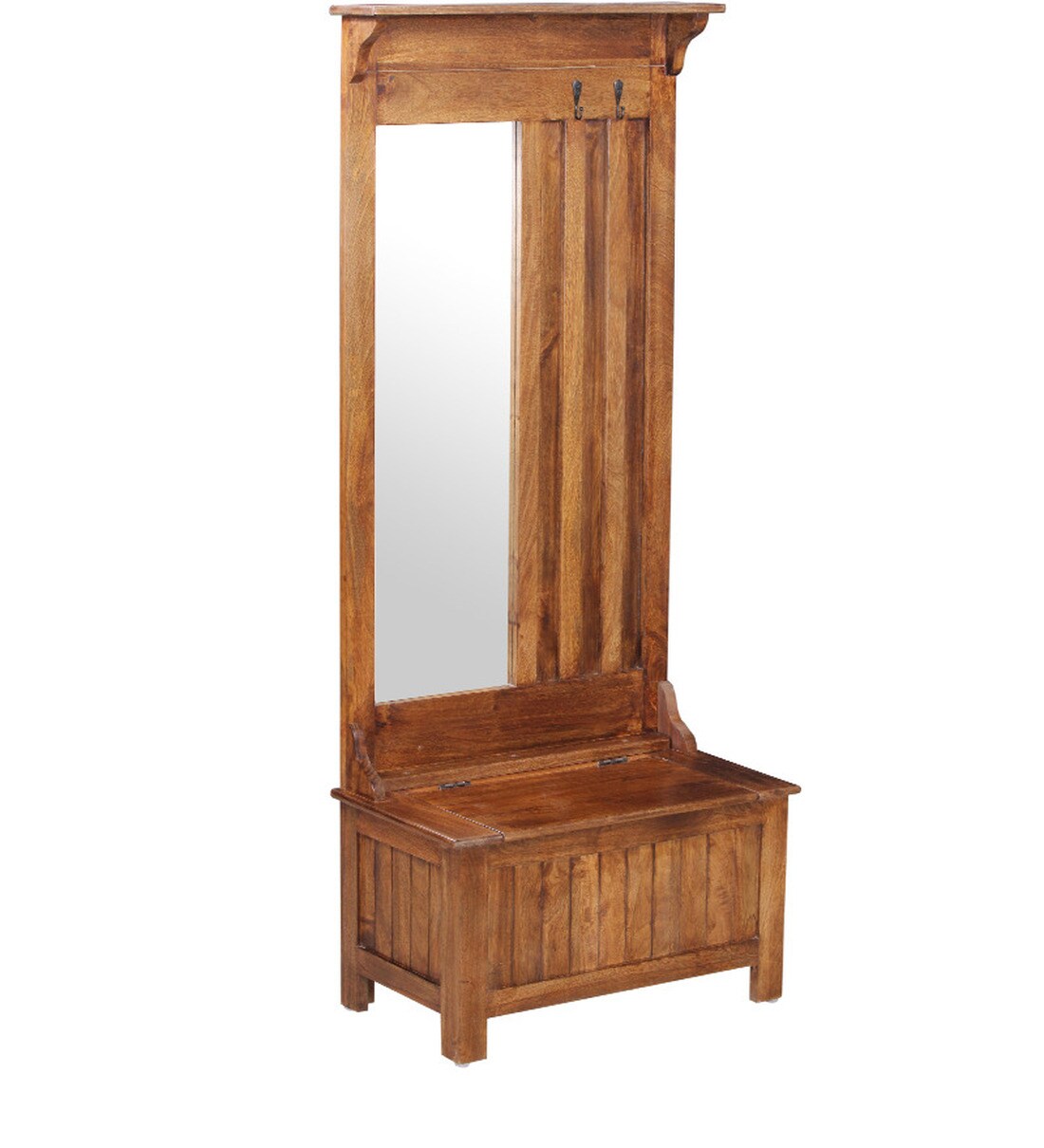 Buy Illinois Solid Wood Dressing Table in Provincial Teak Finish