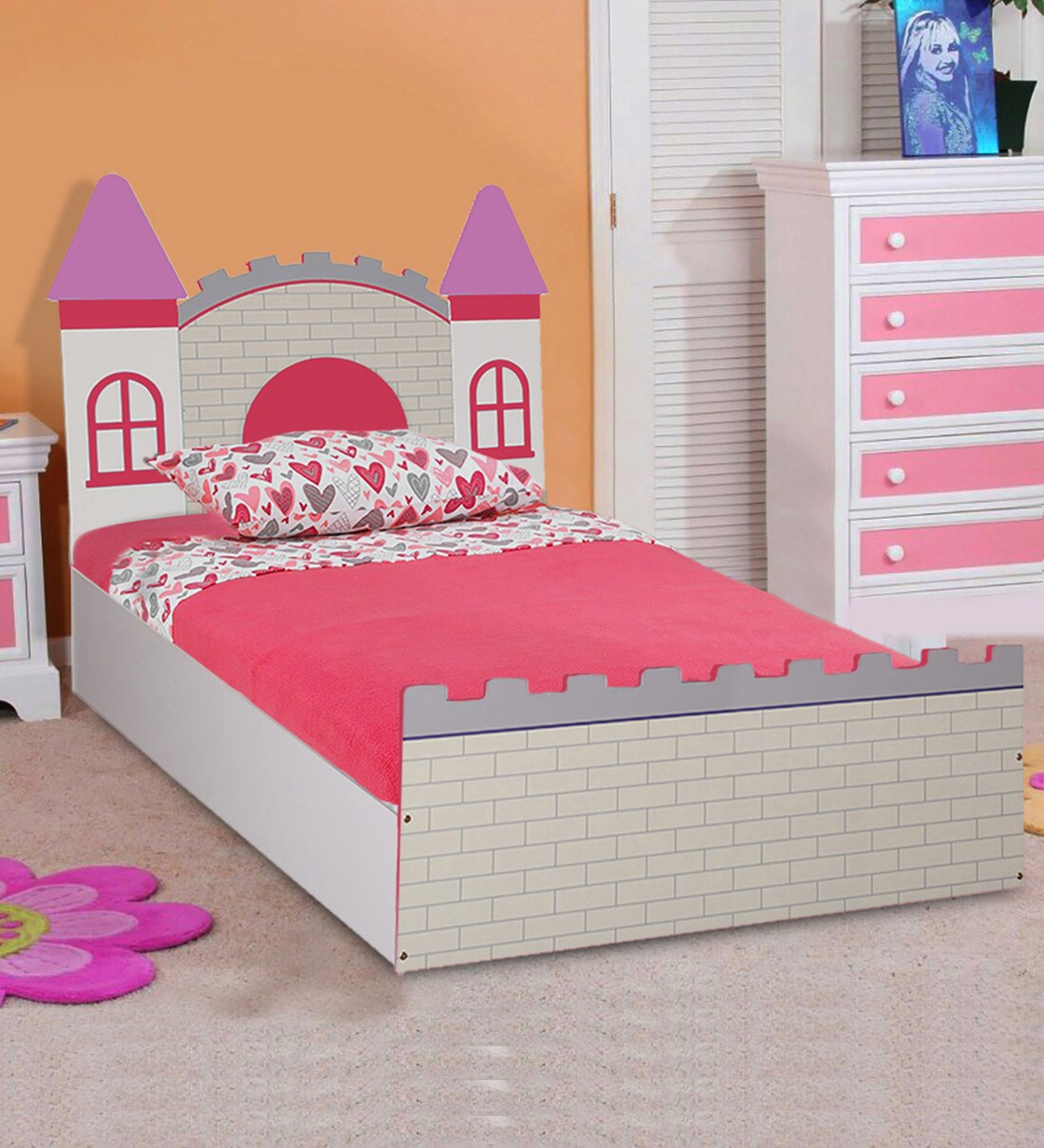 kids castle bed