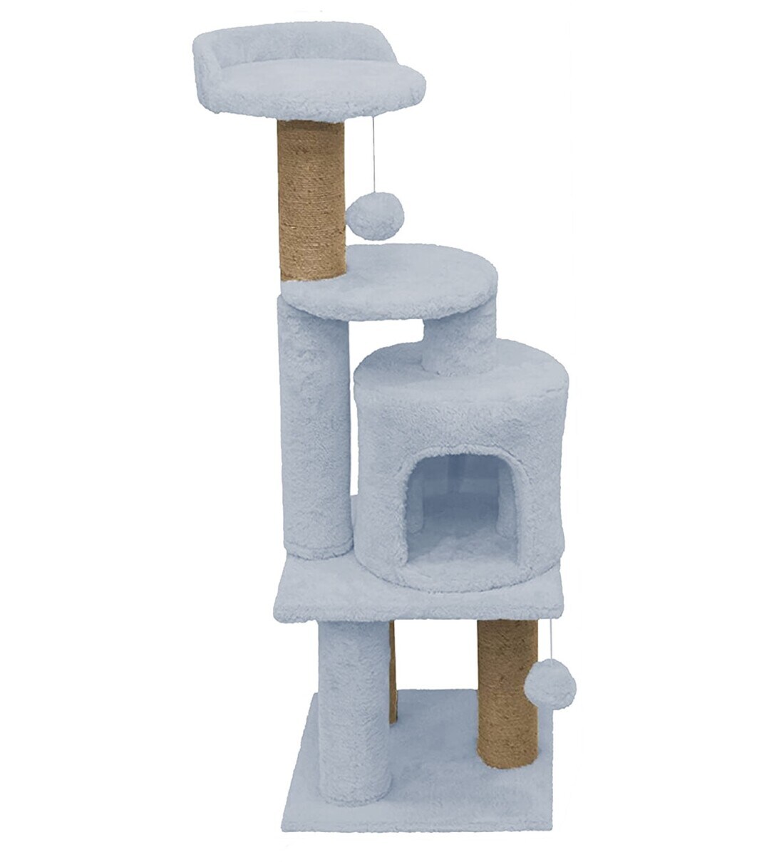 Buy Cat Tree In Grey Colour By Hiputee Online Cat Trees and Condos
