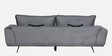 Calgary Fabric 3 Seater Sofa In Grey Colour With Adjustable Back