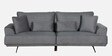 Calgary Fabric 3 Seater Sofa In Grey Colour With Adjustable Back