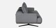 Calgary Fabric 3 Seater Sofa In Grey Colour With Adjustable Back