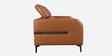 Calista Leather Fabric 2 Seater Sofa In Brown Colour