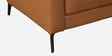 Calista Leather Fabric 2 Seater Sofa In Brown Colour