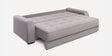 Calliro Velvet Convertible Sofa Cum Bed in Grey Color,