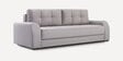 Calliro Velvet Convertible Sofa Cum Bed in Grey Color,