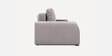 Calliro Velvet Convertible Sofa Cum Bed in Grey Color,