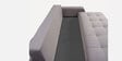 Calliro Velvet Convertible Sofa Cum Bed in Grey Color,