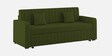 Calra Fabric 3 Seater Convertible Sofa Cum Bed In Olive Green Colour