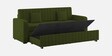 Calra Fabric 3 Seater Convertible Sofa Cum Bed In Olive Green Colour