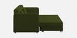 Calra Fabric 3 Seater Convertible Sofa Cum Bed In Olive Green Colour