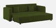 Calra Fabric 3 Seater Convertible Sofa Cum Bed In Olive Green Colour