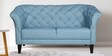 Regina Fabric 2 Seater Sofa in Sky Blue Colour