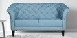 Regina Fabric 2 Seater Sofa in Sky Blue Colour
