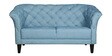 Regina Fabric 2 Seater Sofa in Sky Blue Colour