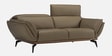 Campbell Leather 2 Seater Sofas With Adjustable Headrest In Brown Color