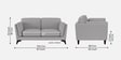Candy Fabric 2 Seater Sofa in Dim Grey Color